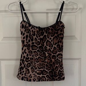Zara Leopard Print Cami Top